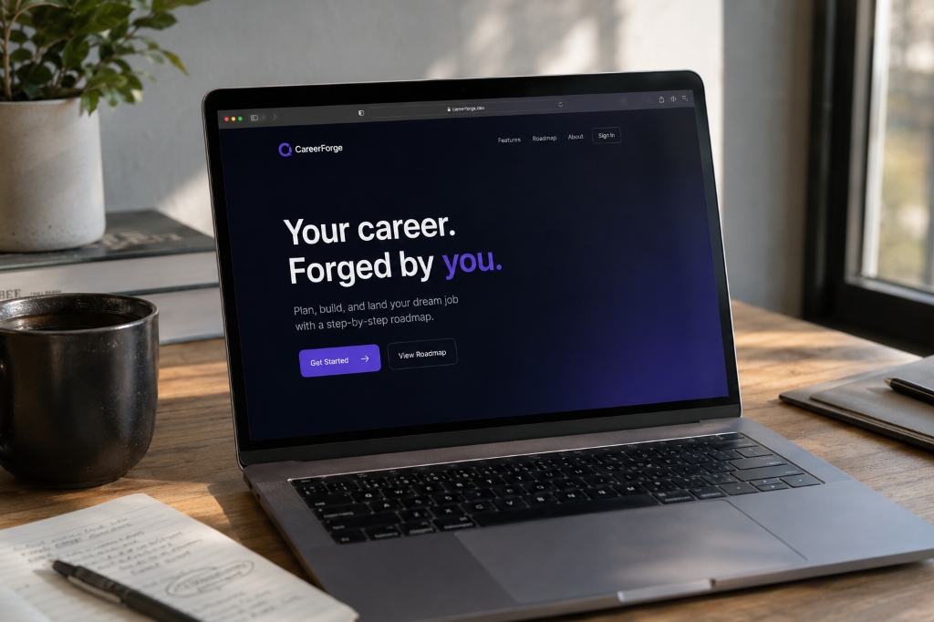 CareerForge Laptop Hero Banner
